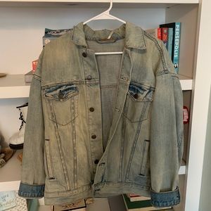 Free people oversized denim jacket
